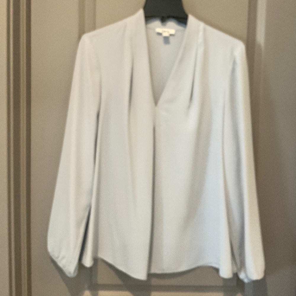 Blouse in light powder blue